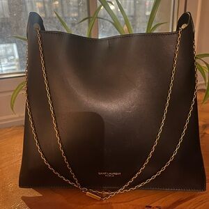 Saint Laurent Black Liane Shoulder Bag